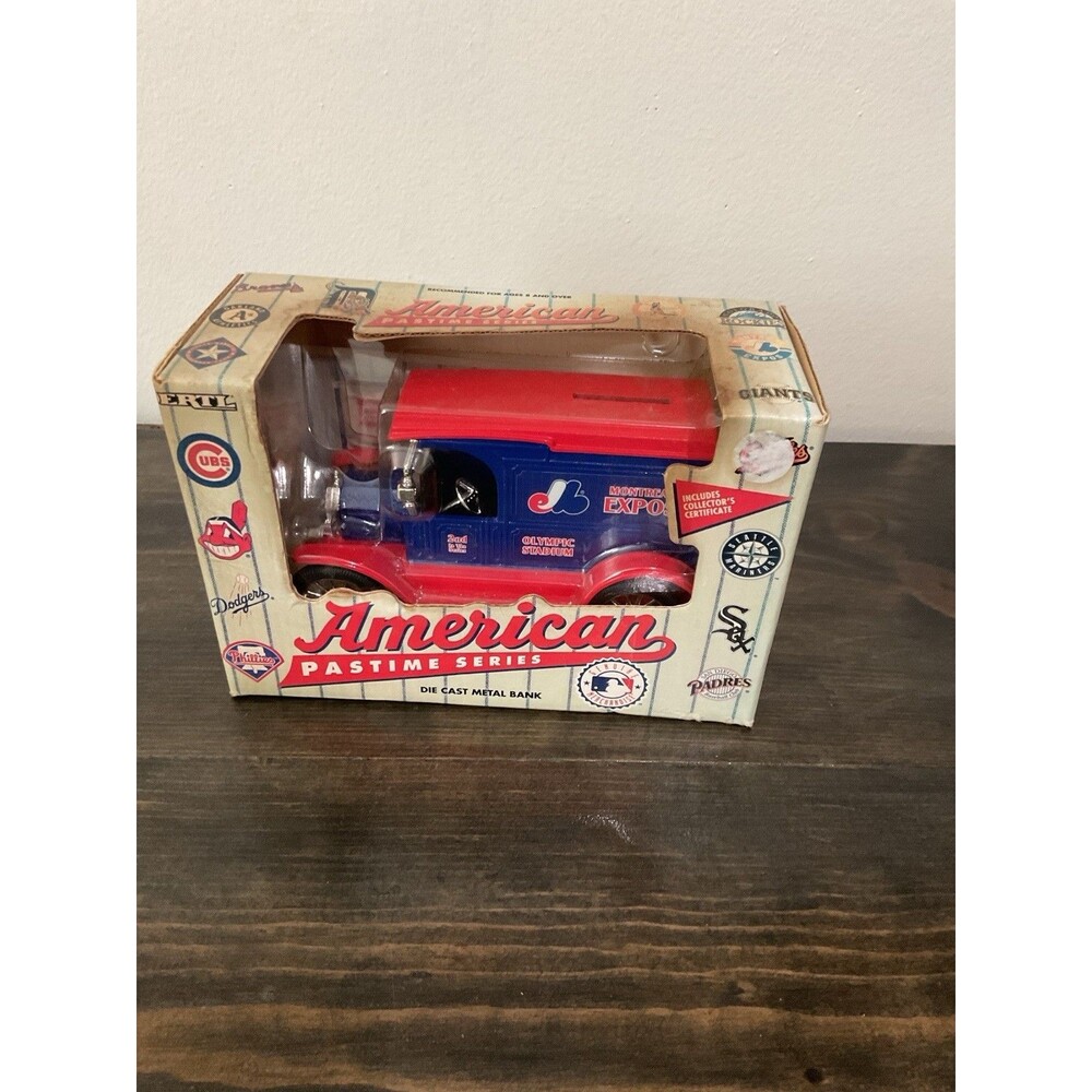 1994 ERTL Montreal Expos American Pastime Series Die Cast Metal Bank NIB